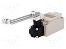 Limit switch; adjustable lever R 90mm, metal roller Ø17,5mm HIGHLY ELECTRIC
