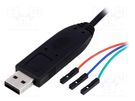 Adapter; cables,USB A; Interface: serial,USB OLIMEX