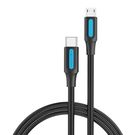Cable USB-C 2.0 to Micro USB Vention COVBH 2A 2m black, Vention