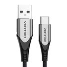 USB 2.0 A to USB-C cable Vention CODHC 3A 0,25m gray, Vention