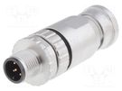 Plug; M12; PIN: 5; male; A code-DeviceNet / CANopen; for cable CONEC