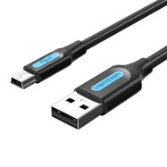 USB 2.0 A to Mini-B cable Vention COMBH 2m Black PVC, Vention