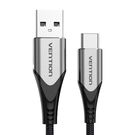 USB 2.0 A to USB-C Cable Vention CODHF 3A 1m Gray, Vention