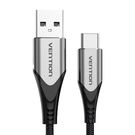 USB 2.0 A to USB-C Cable Vention CODHI 3A 3m Gray, Vention