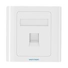 1-Port Keystone Wall Plate 86 Type Vention IFAW0 White, Vention