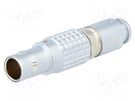Connector: circular; 0B; plug; male; PIN: 7; soldering; for cable LEMO