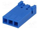 Plug; wire-board; female; PIN: 3; w/o contacts; 2.54mm; for cable Amphenol Communications Solutions