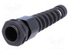 Cable gland; with strain relief; PG16; IP68; polyamide; black KSS WIRING