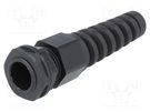 Cable gland; with strain relief; PG11; IP68; polyamide; black KSS WIRING