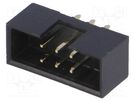 Socket; IDC; male; PIN: 6; straight; THT; gold-plated; 2mm; black Amphenol Communications Solutions