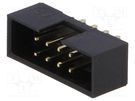 Socket; IDC; male; PIN: 8; straight; THT; gold-plated; 2mm; black Amphenol Communications Solutions
