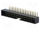 Socket; IDC; male; PIN: 34; angled 90°; THT; gold-plated; 2mm; black Amphenol Communications Solutions