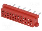Wire-board; socket; female; PIN: 12; THT; on PCBs; 30V; 1A; -40÷105°C Amphenol Communications Solutions