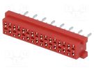 Wire-board; socket; female; PIN: 16; THT; on PCBs; 30V; 1A; -40÷105°C Amphenol Communications Solutions