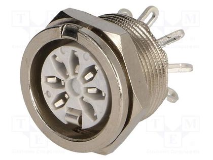 Socket; DIN; female; PIN: 7; Layout: 270°; for panel mounting,screw DELTRON 650-0700
