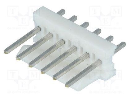 Socket; wire-board; male; PIN: 6; 2.54mm; THT; MTA-100; tinned TE Connectivity 640456-6