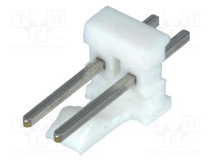 Socket; wire-board; male; PIN: 2; 2.54mm; THT; MTA-100; tinned TE Connectivity 640456-2
