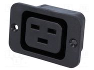 Connector: AC supply; socket; female; 16A; 250VAC; IEC 60320 SCHURTER