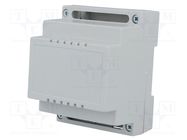 Enclosure: for DIN rail mounting; Y: 89mm; X: 69.7mm; Z: 64.7mm; ABS KRADEX