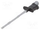Clip-on probe; pincers type; 6A; black; Grip capac: max.4.5mm ELECTRO-PJP