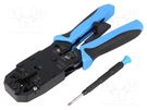 Tool: for crimping; Kit: crimp tool,screwdriver 