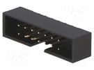 Socket; IDC; male; PIN: 14; straight; THT; gold-plated; 2mm; black Amphenol Communications Solutions