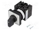 Switch: reversing cam switch; Stabl.pos: 3; 20A; 1-0-2; Poles: 3 EATON ELECTRIC