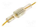 Fuse holder; cylindrical fuses; 5x30mm,6.3x32mm; 750mm2; yellow 4CARMEDIA
