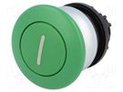 Switch: push-button; 22mm; Stabl.pos: 1; green; none; IP67; mushroom EATON ELECTRIC