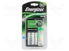 Charger: for rechargeable batteries; Ni-MH; Size: AA,AAA,R03,R6 ENERGIZER