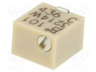 Potentiometer: mounting; vertical,multiturn; 100Ω; 250mW; SMD BOURNS