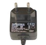ADAPTER, AC-DC, 9V, 0.6A