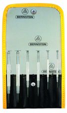 6-piece watchmaker´s screwdriver set, metall, in a wallet of nylon