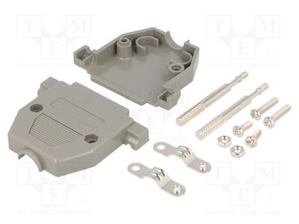 Enclosure: for D-Sub connectors; D-Sub 25pin,D-Sub HD 44pin ENCITECH CCOV25-SCL-LG