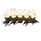 LED light chain – 10x clear party bulbs, 5 m, outdoor and indoor, warm white, EMOS