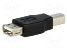 Adapter; USB 2.0; USB A socket,USB B plug Goobay