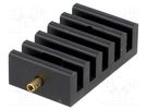 Heatsink: extruded; grilled; TO218,TO220,TO247,TO248,TO3P; black FISCHER ELEKTRONIK