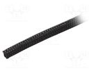 Polyester braid; ØBraid : 6.35mm; polyester; black; -70÷125°C ALPHA WIRE
