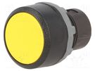 Switch: push-button; 22mm; Stabl.pos: 1; yellow; none; IP66; flat ABB
