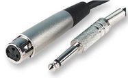 CABLE, XLR F TO JACK 2P P, 1M