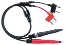 PIN TIP TEST LEAD, 860MM, 60VDC, BLK/RED
