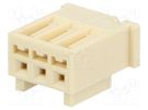 Plug; wire-wire/PCB; female; Mini-Latch; 2.5mm; PIN: 3; for cable MOLEX