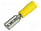 Terminal: flat; 2.8mm; 0.5mm; female; 0.2÷0.5mm2; crimped; yellow JST