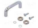 Handle; chromium plated steel; chromium plated; H: 19mm; L: 35mm MENTOR