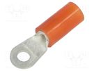 Tip: ring; M2,5; Ø: 2.7mm; 0.5÷1.5mm2; crimped; for cable; insulated JST