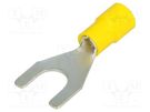 Tip: fork; M8; Ø: 8.2mm; 4÷6mm2; crimped; for cable; insulated BM GROUP