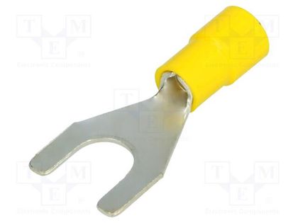 Tip: fork; M8; Ø: 8.2mm; 4÷6mm2; crimped; for cable; insulated BM GROUP BM00338