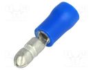 Terminal: round; male; Ø: 4mm; 1.5÷2.5mm2; crimped; for cable; blue BM GROUP