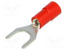 Tip: fork; M6; Ø: 6.2mm; 0.25÷1.5mm2; crimped; for cable; insulated BM GROUP