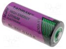 Battery: lithium (LTC); 3.6V; 2/3AA,2/3R6; 1600mAh; Ø14.7x33.5mm TADIRAN